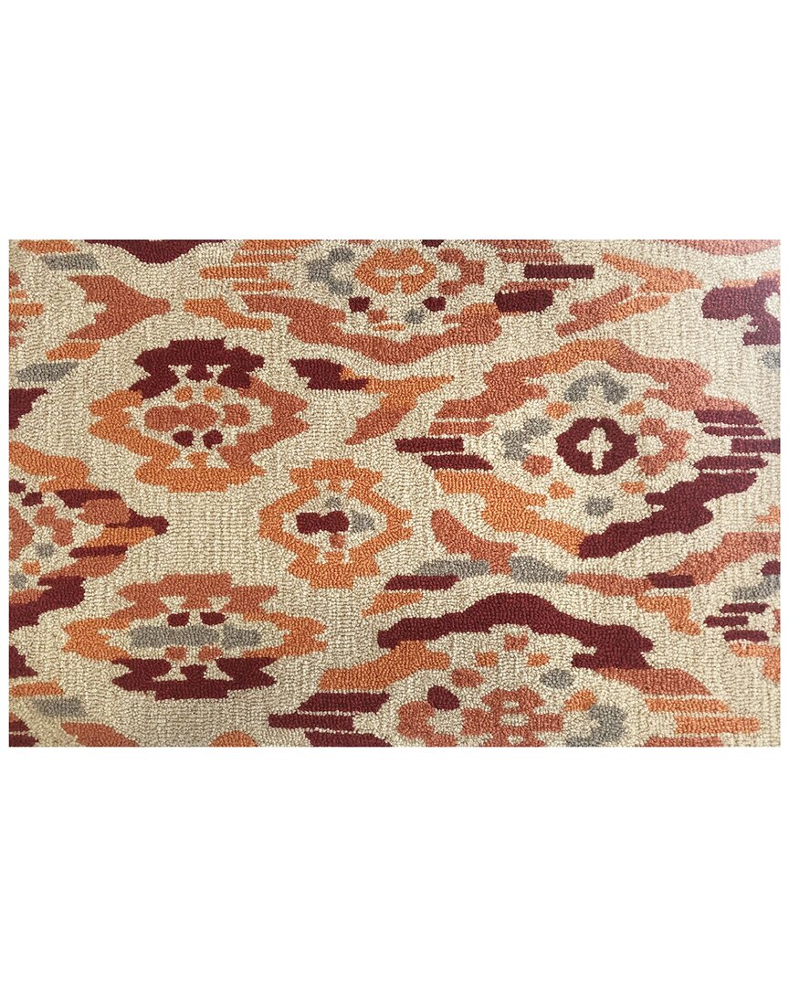 The Rug Market Broken Ikat Indoor/outdoor Doormat In Red