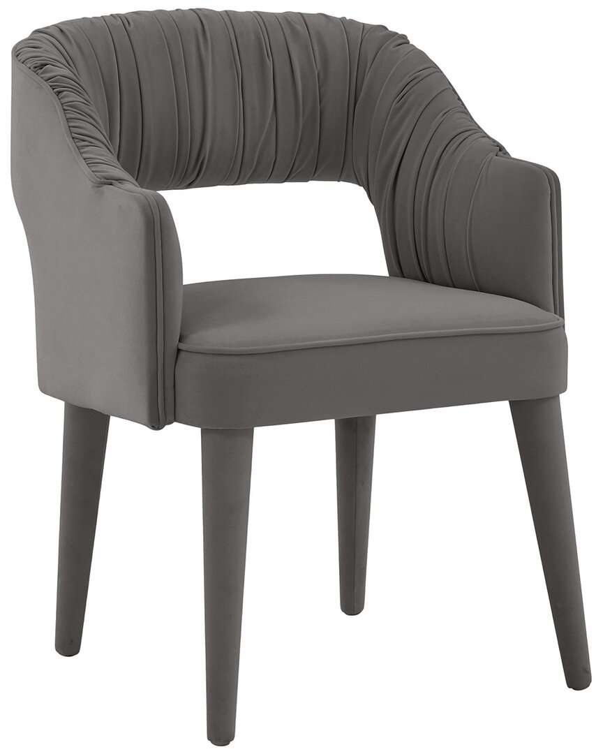 Tov Furniture Zora Velvet Dining Chair In Grey