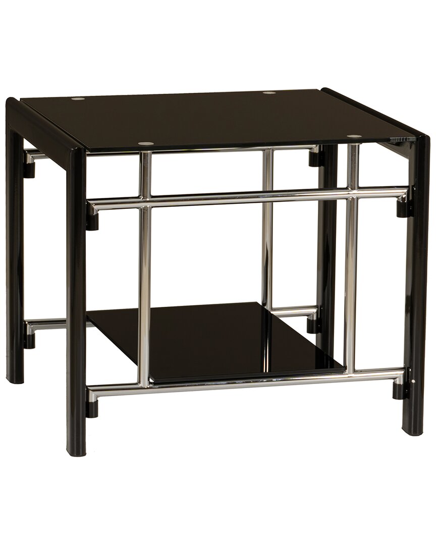 Linon Rectangular End Table In Black