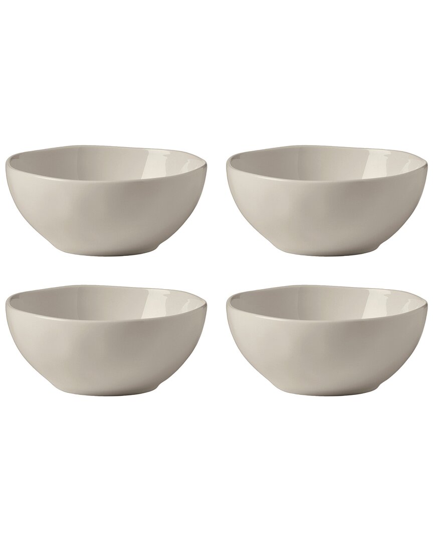 Lenox Bay Colours All Purpose Bowls, Set Of 4 In Grey