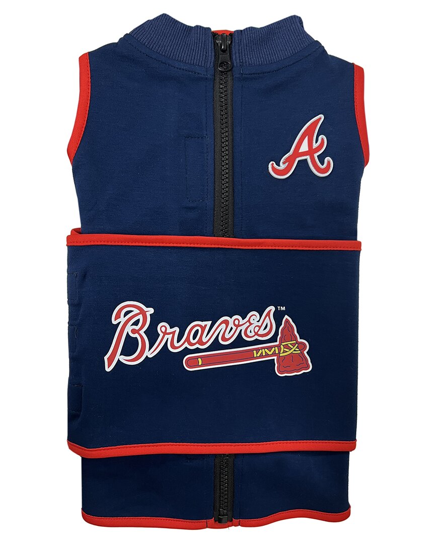 Pets First Atlanta Braves Soothing Solution Vest In Multicolor