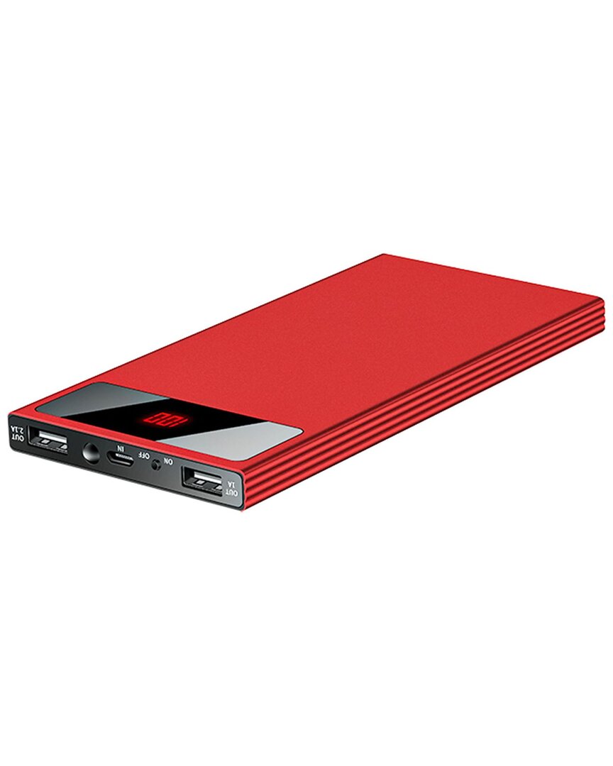 Fresh Fab Finds 20k Mah Red Power Bank With Flashlight In Red