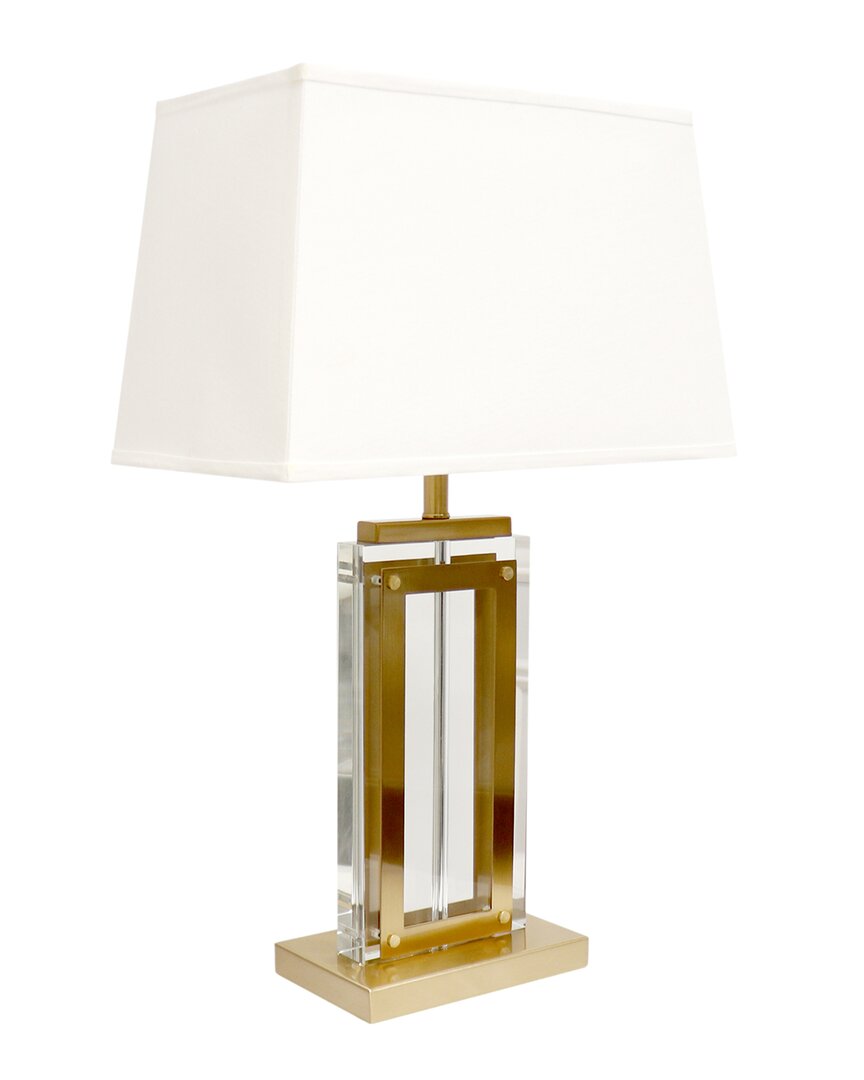 Shop Pasargad Home Astoria Collection Modern Body Table Lamp In Clear