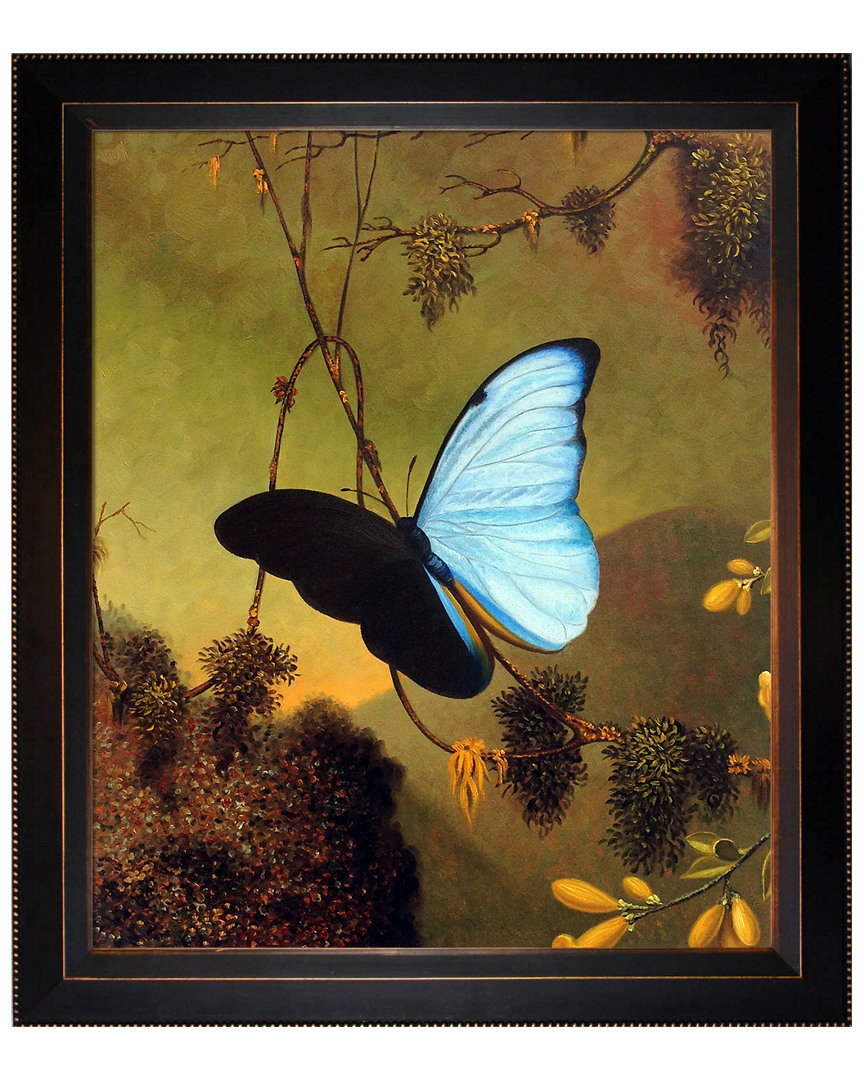 Overstock Art Blue Morpho Butterfly By Martin Johnson Heade Oil Reproduction