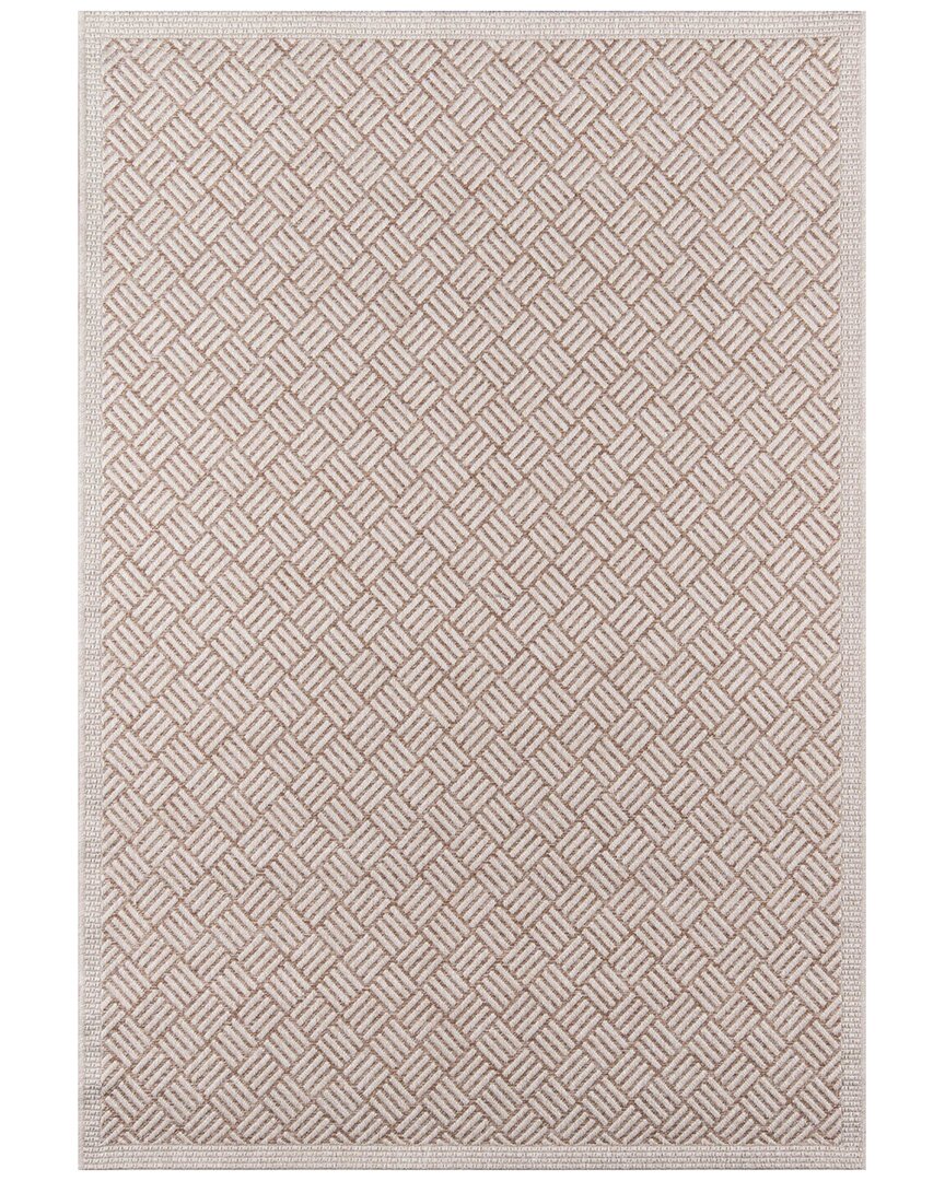 Ecarpet Como Contemporary Area Rug In Brown