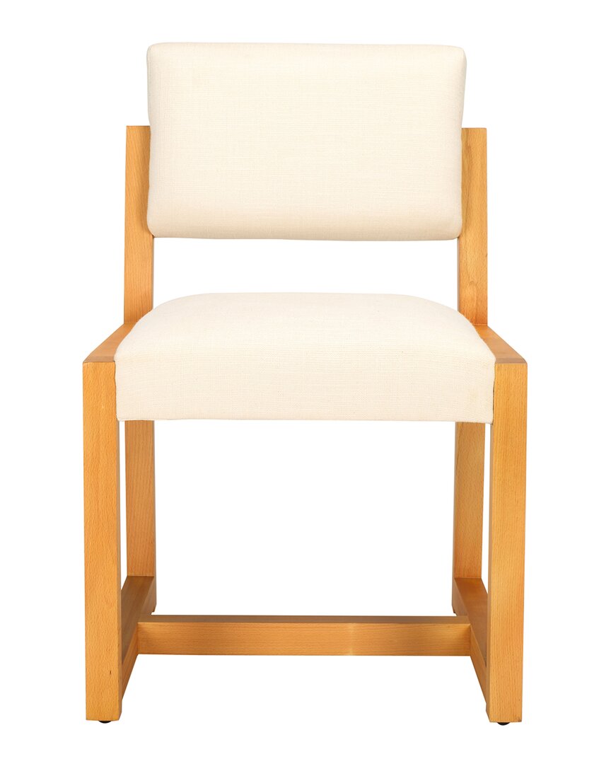 Safavieh Couture Galileo Linen Dining Chair In Brown