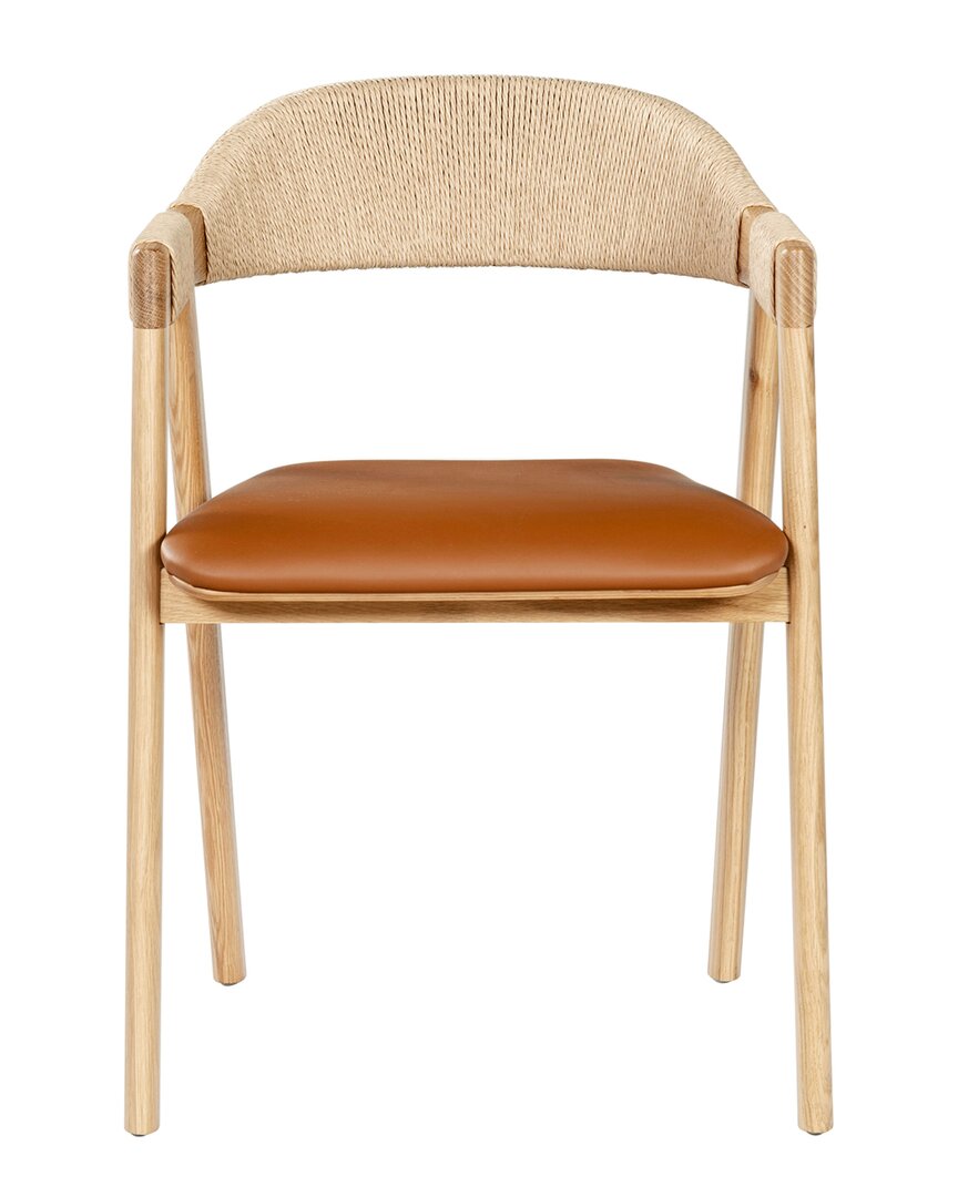 Shop Safavieh Couture Eamon Leather Dining Chair