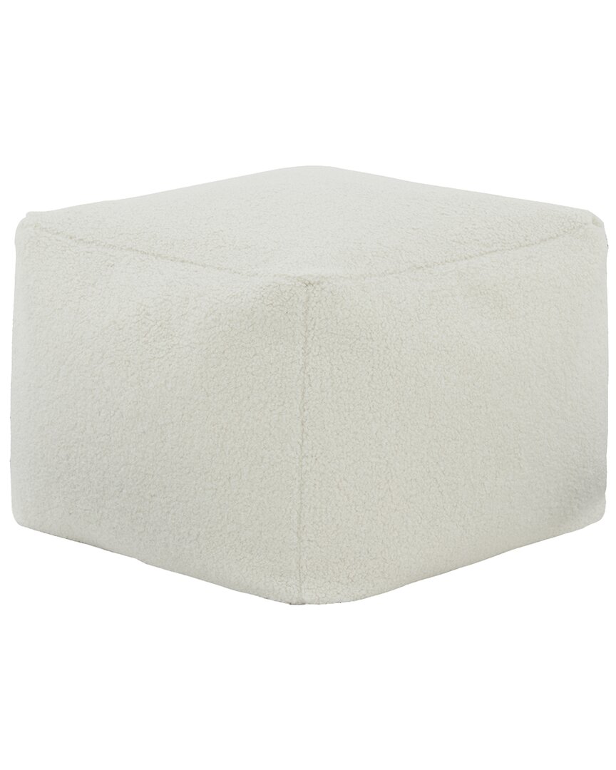 Safavieh Couture Samuels Boucle Pouf In White