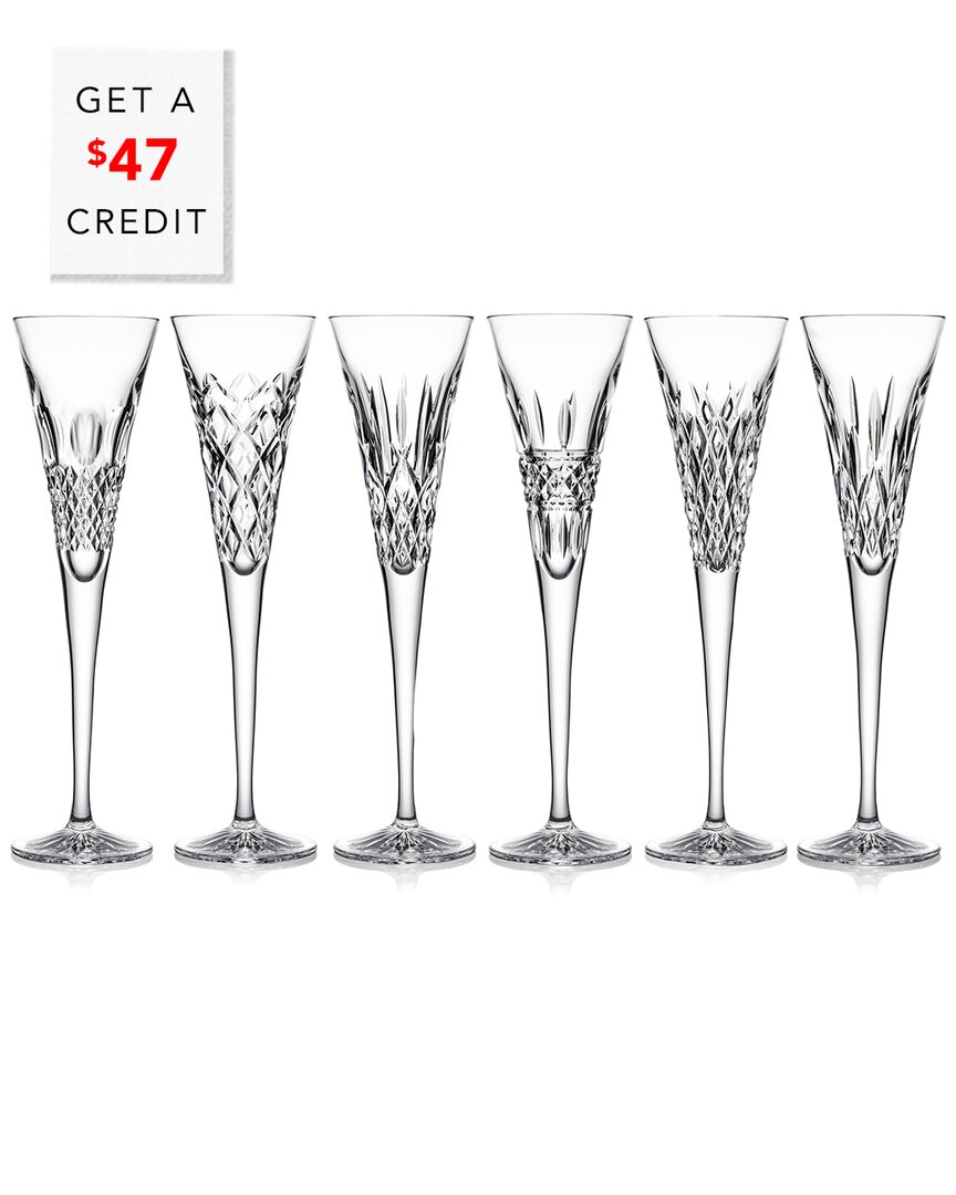 Waterford Crystal Winter Wonders Champagne Flutes, Set of 6