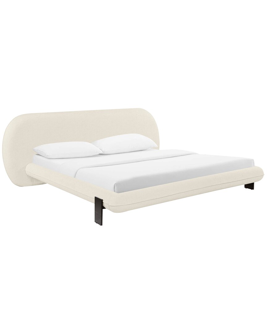 Shop Tov Furniture Ophelia Faux Wool Bed In White