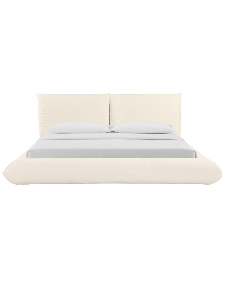 Tov Furniture Romp 100% Recycled Linen Bed In White