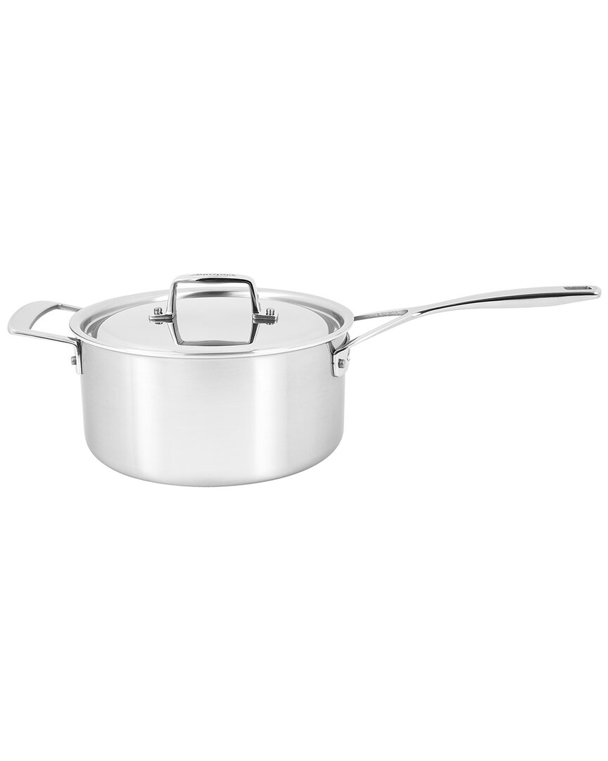 Demeyere Essential 5-ply 4qt Stainless Steel Saucepan With Lid In Metallic
