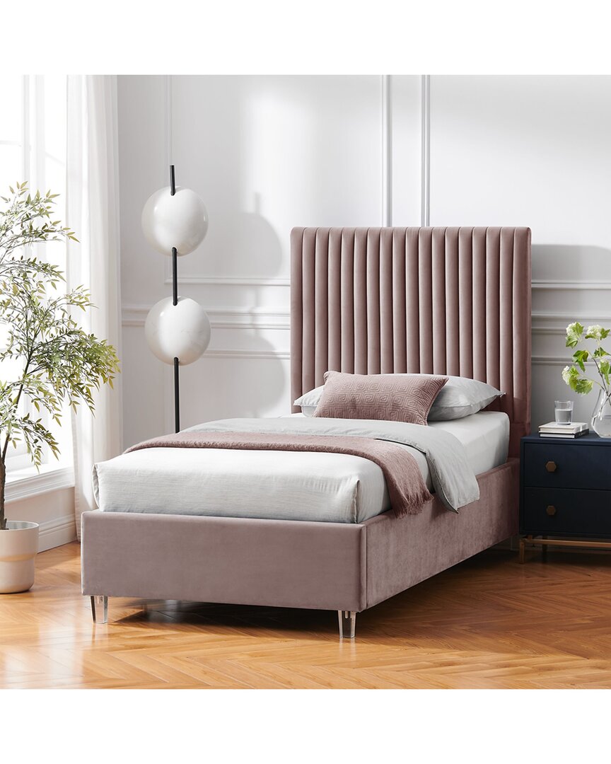 Shop Inspired Home Alyah Platform Bed In Pink