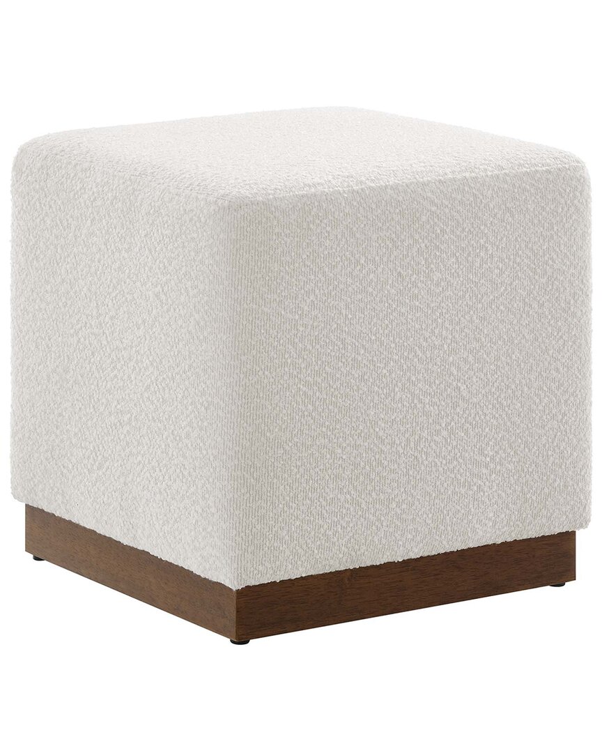 Modway Tilden 17 Square Boucle Upholstered Ottoman
