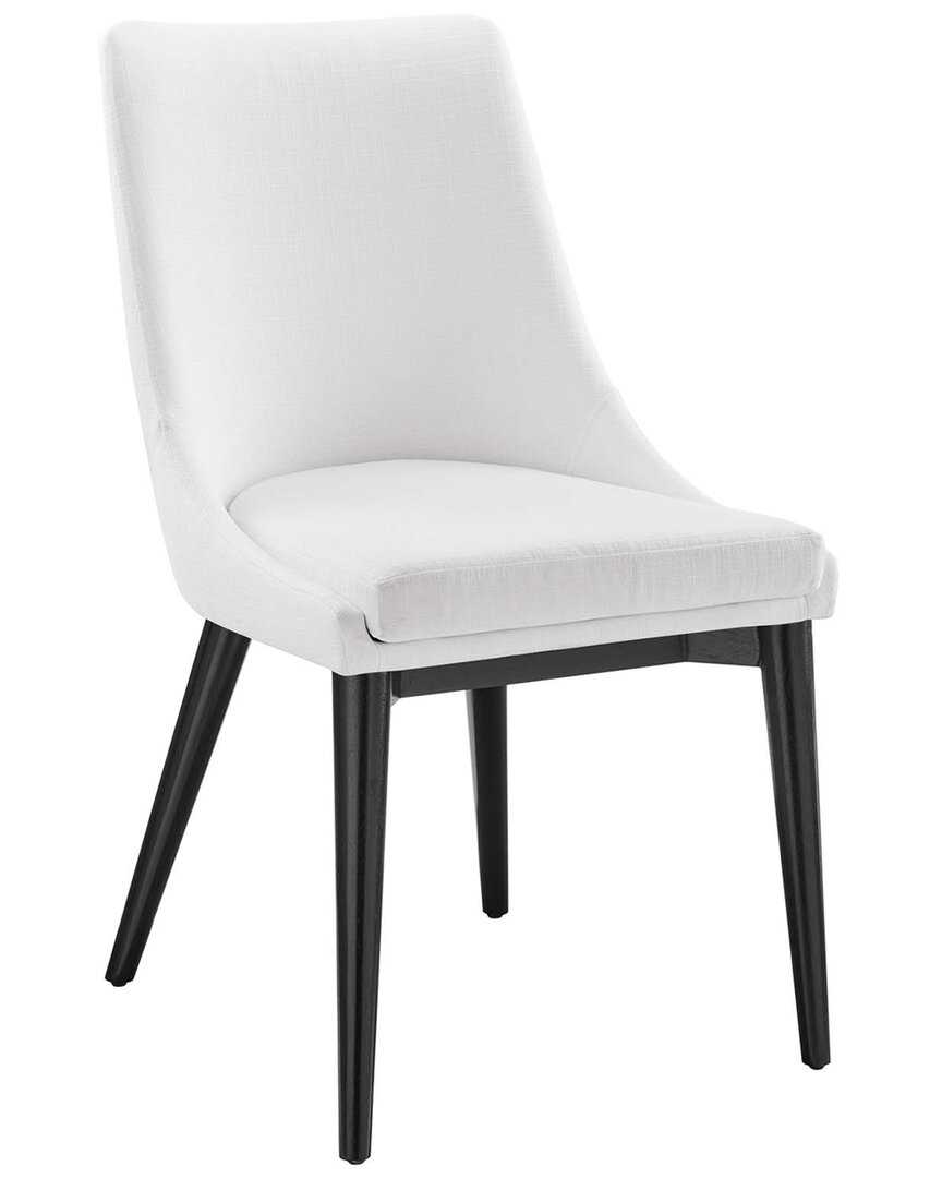 Shop Modway Viscount Fabric Dining Chair In White