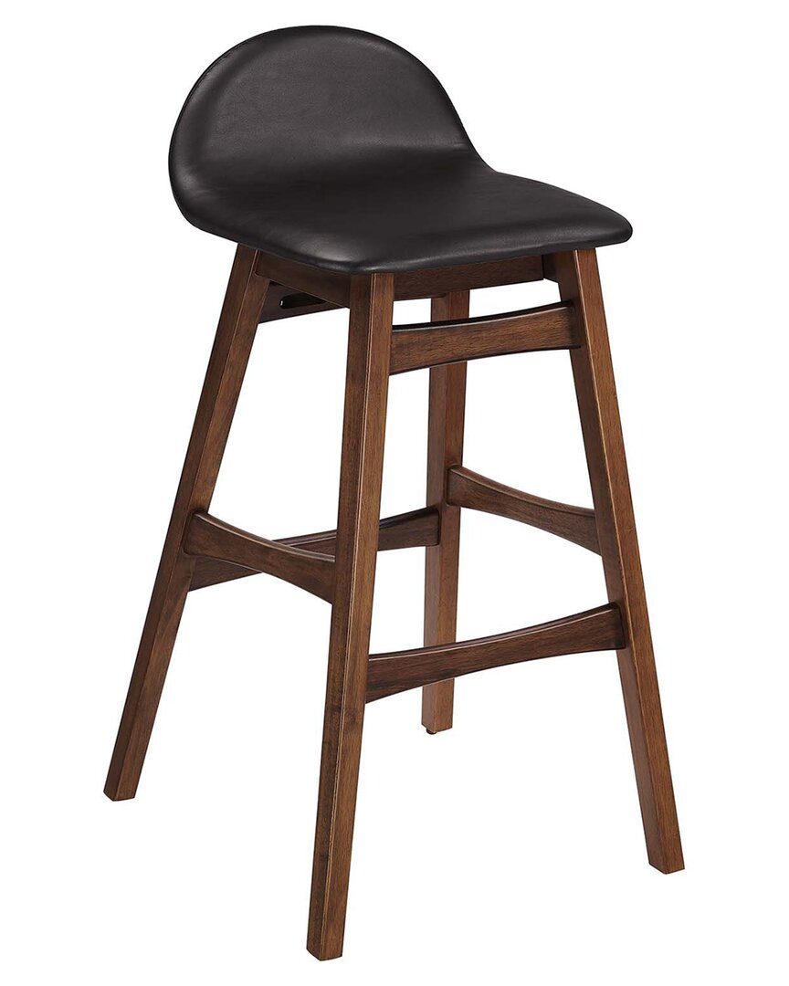 Modway Set Of 2 Juno Wood Counter Stool In Brown