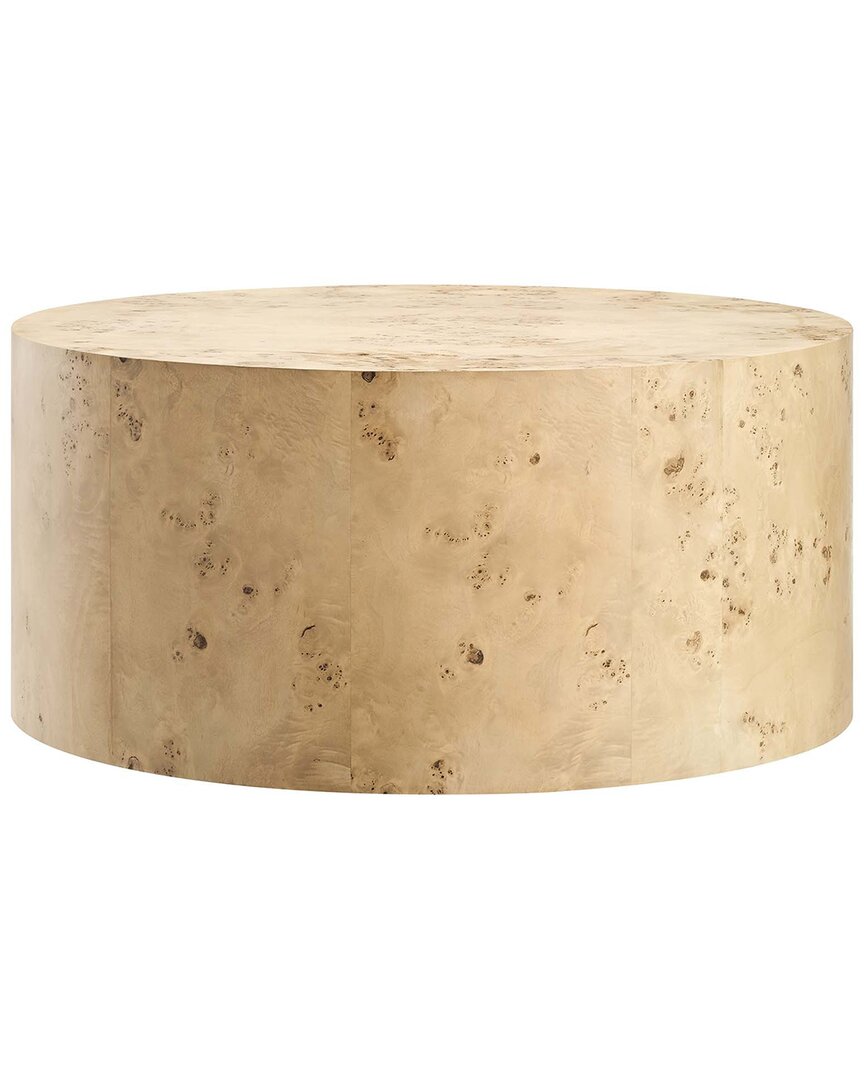 Modway Cosmos 35in Round Burl Wood Coffee Table