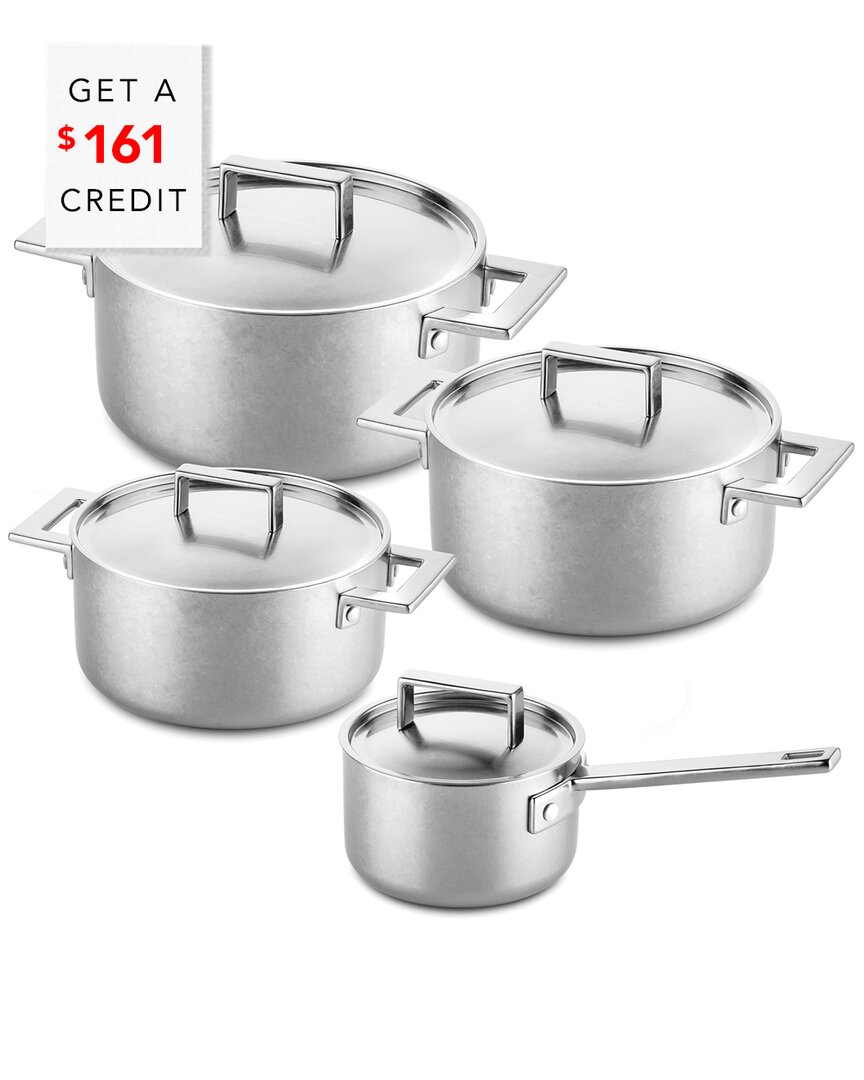 Shop Mepra Attiva Pewter 8pc Set With $160 Credit