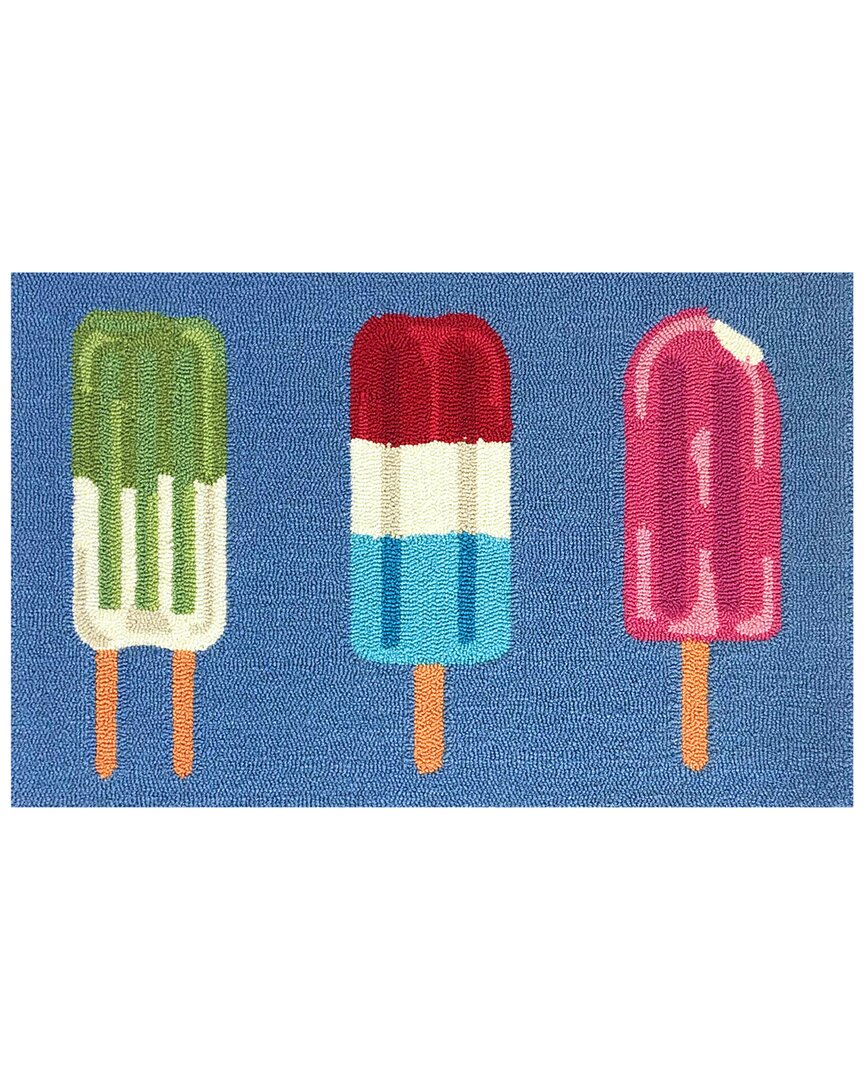 The Rug Market Popsicle Trio 24x36in Doormat In Blue