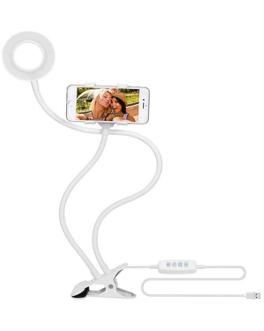 Ztech Led Selfie Ring Light Phone In White