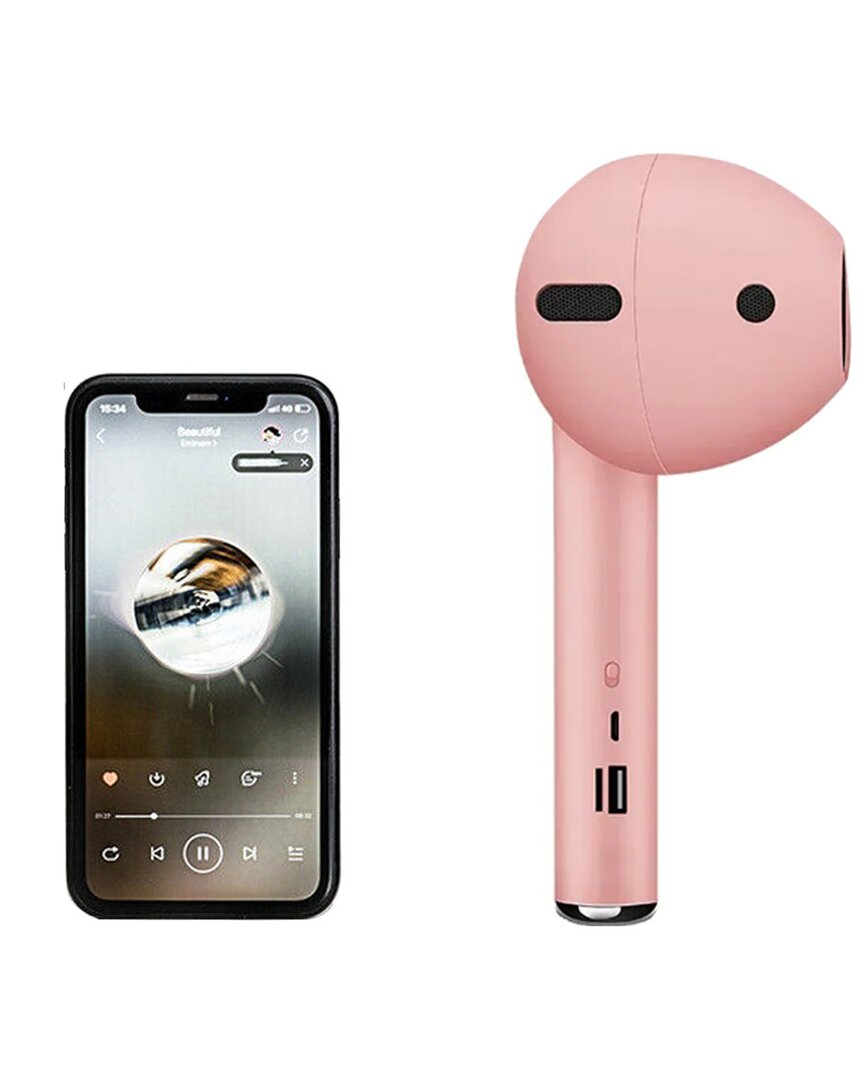 Ztech Giant Wireless Bluetooth Airpod Shaped Speaker In Pink