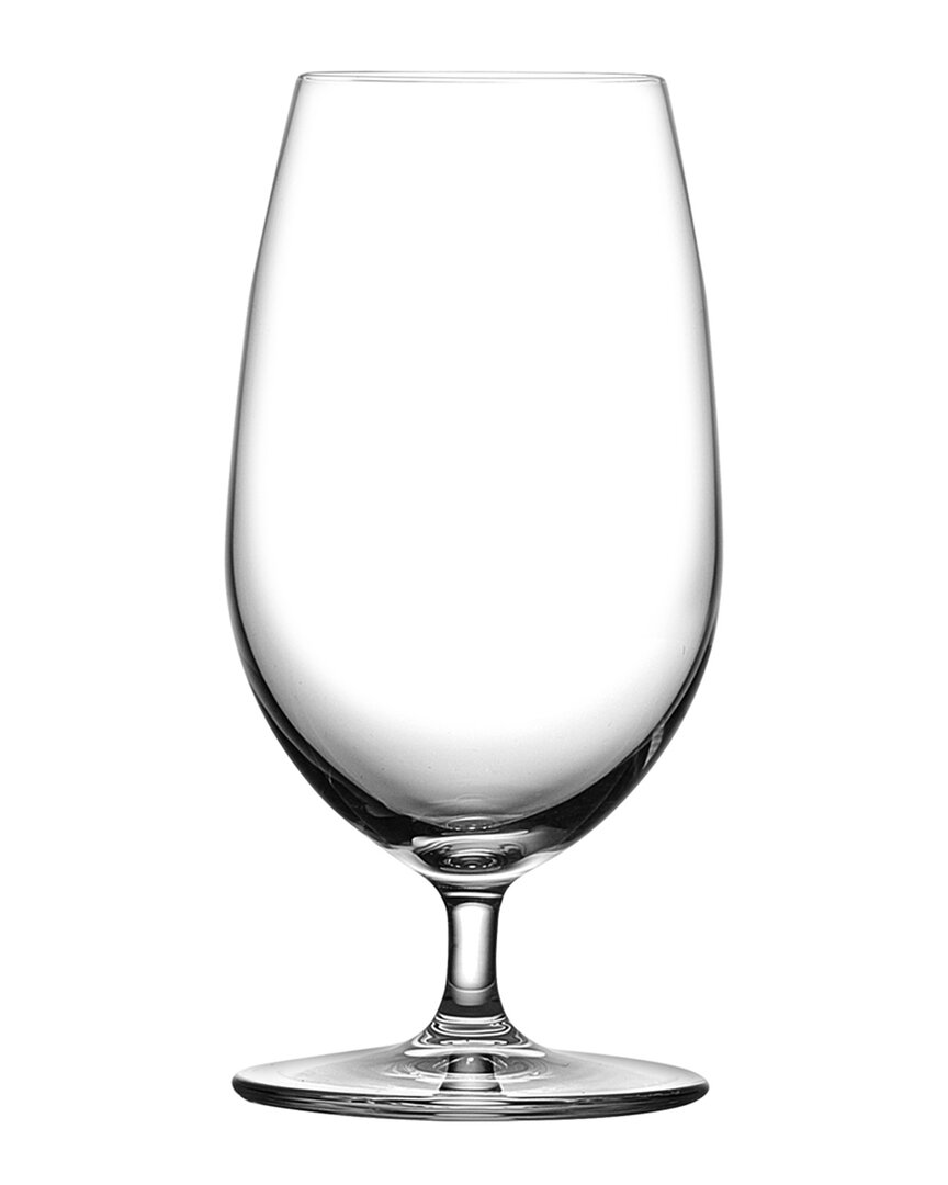 NUDE GLASS SET OF 2 VINTAGE BEER GLASSES