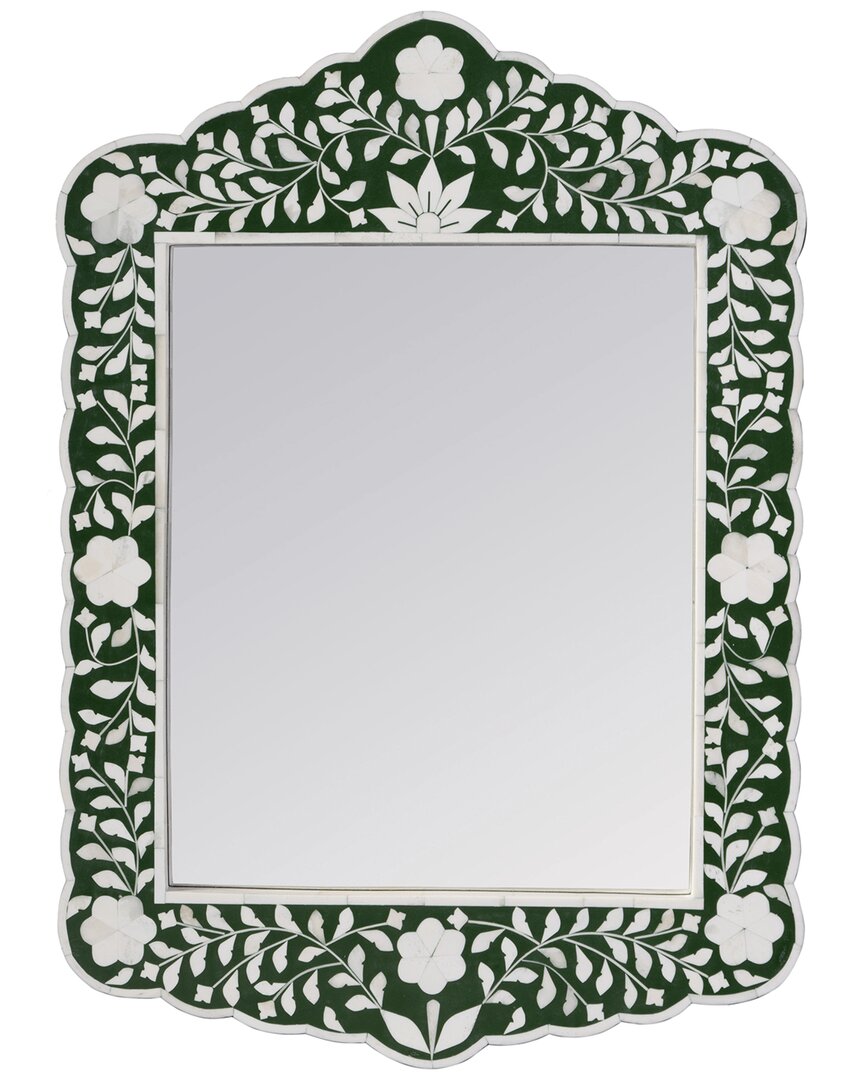 Butler Specialty Company Vivienne 20in X 28in Bone Inlay Vertical Wall Mirror In Animal Print