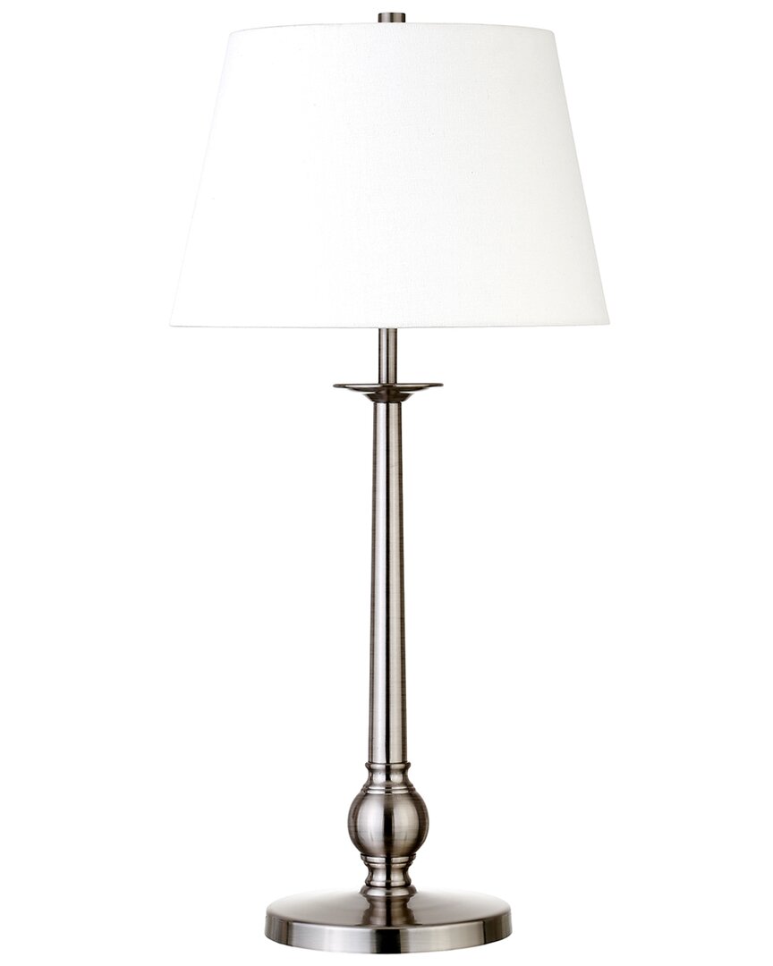 Abraham + Ivy Wilmer 28in Table Lamp In Silver