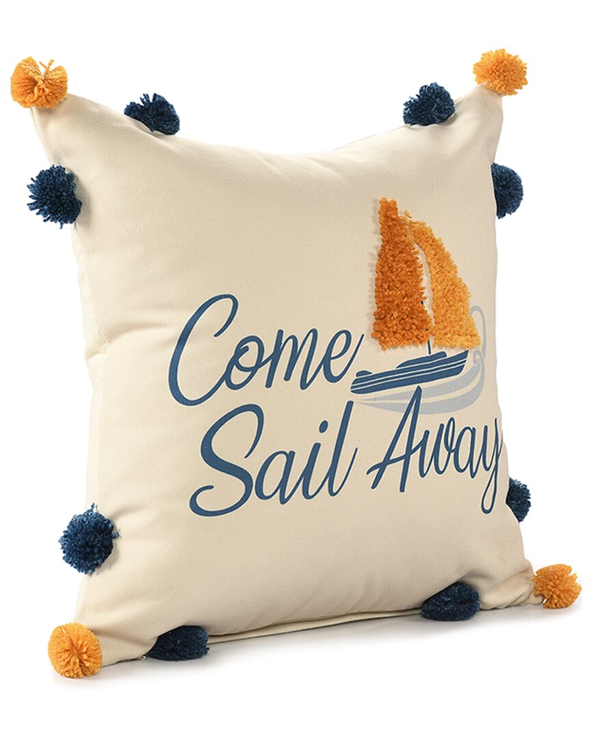 Lr Home Sancia Come Sail Away Throw Pillow In Navy