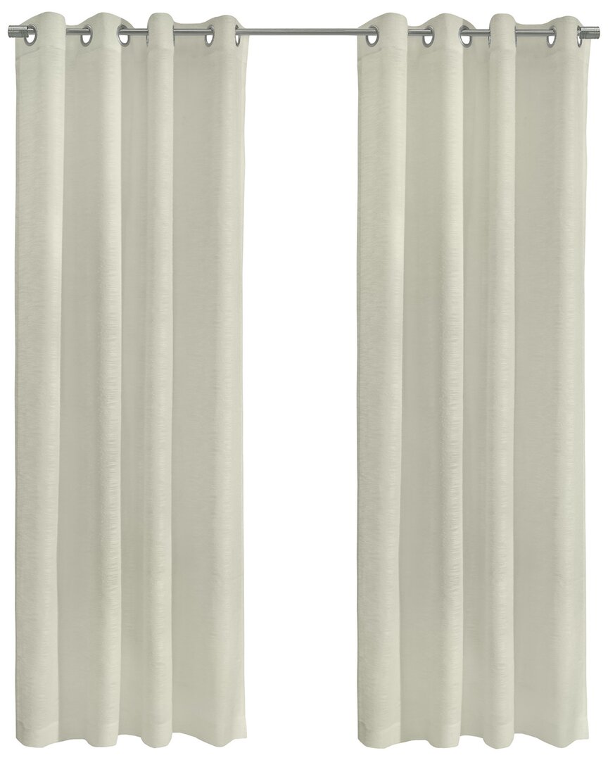 Habitat Boucle Sheer Grommet 52x84 Curtain Panel In White