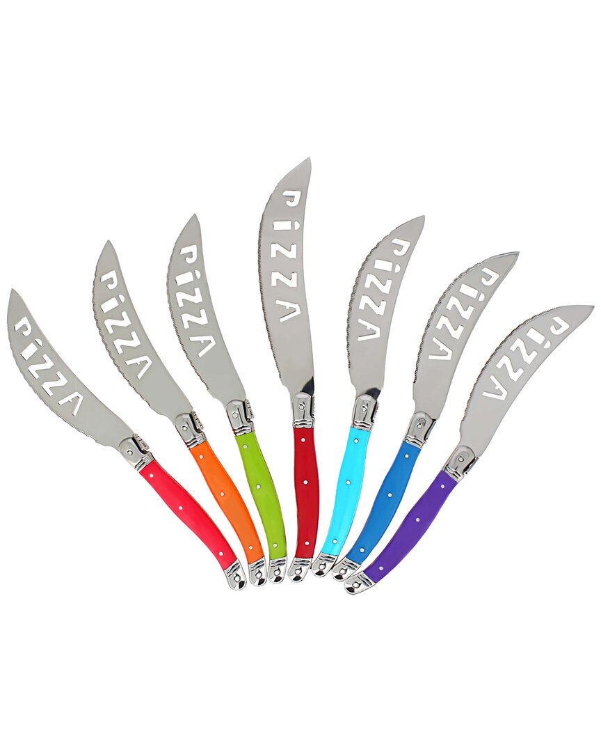 Shop French Home Laguiole 7pc Pizza Knife Set In Multi