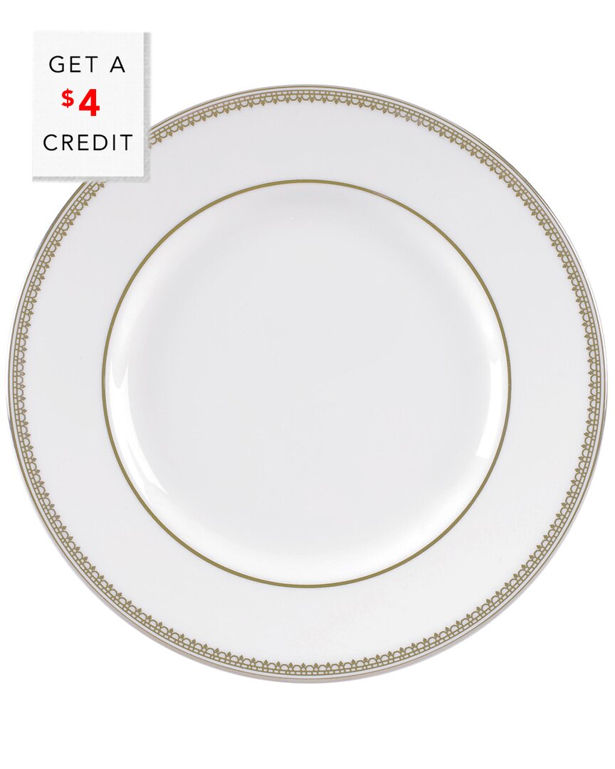 Wedgwood Vera Wang For  6in Vera Lace Gold Bread And Butter Plate With $4 Credit