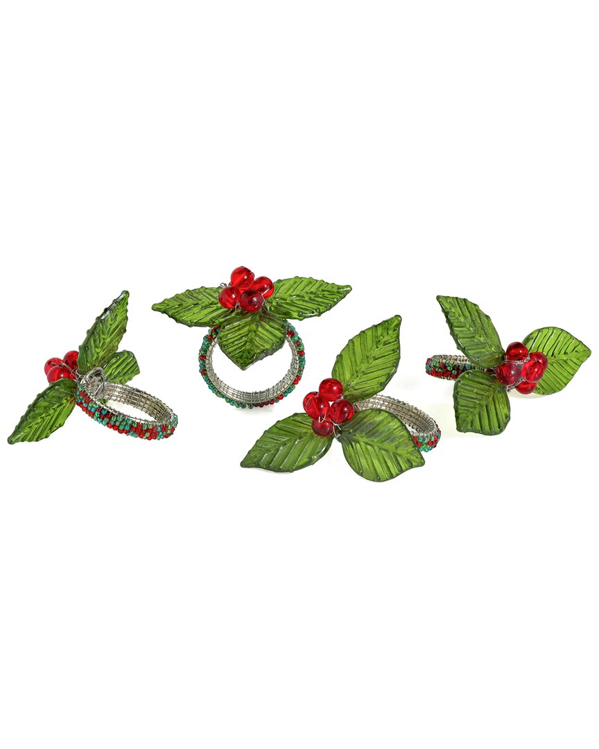 Tiramisu Natures Harmony Set Of 4 Napkin Rings
