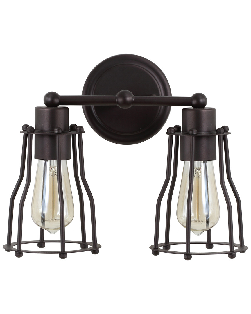 Jonathan Y Designs 2-light Florence Bronze Vanity Light