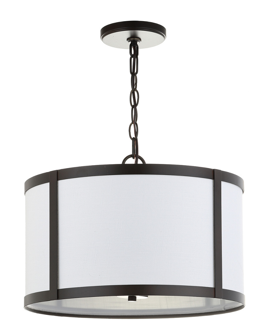 Jonathan Y 4-light Thatcher Bronze & White Pendant