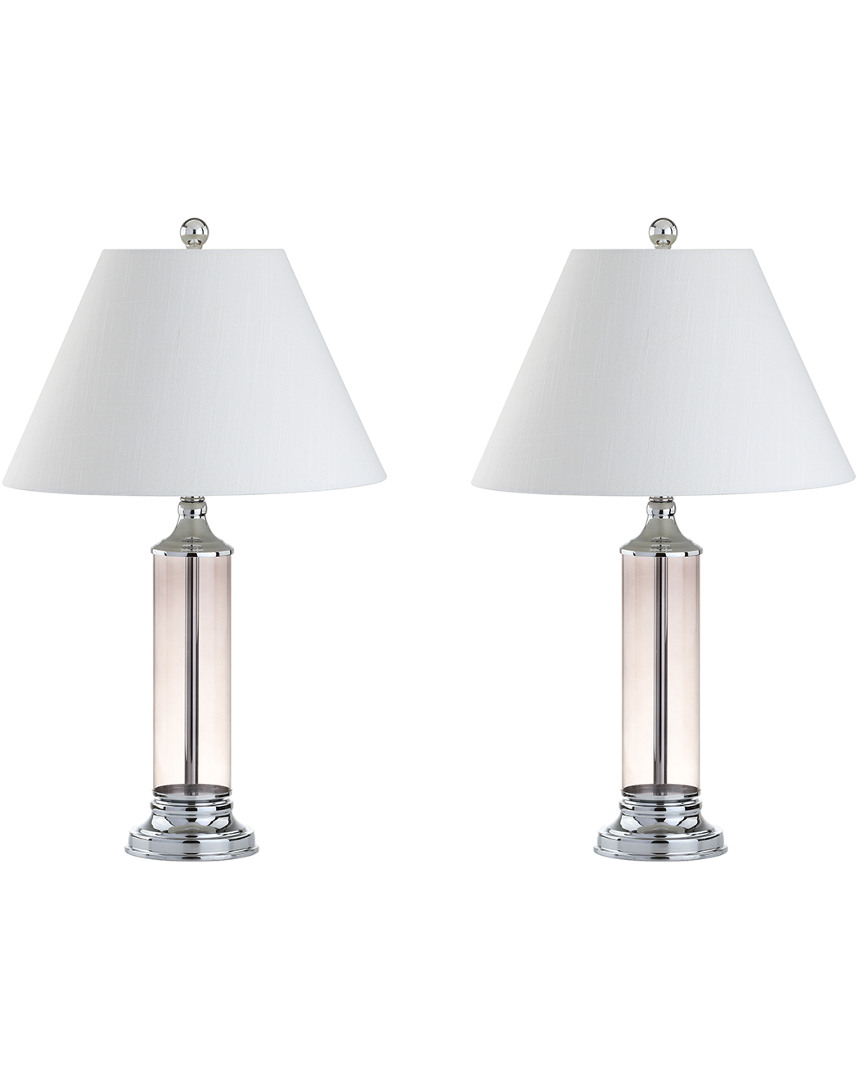 Jonathan Y Set Of 2 29in Astor Grey Table Lamps