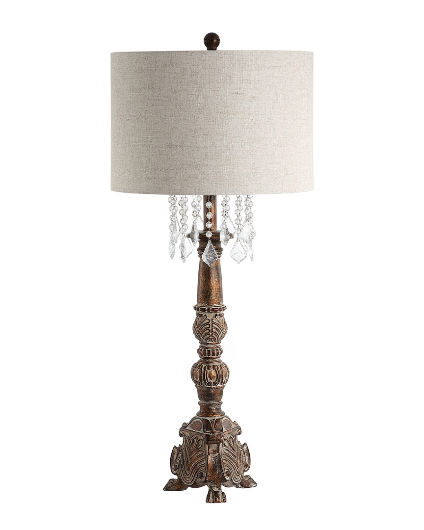 Jonathan Y 33.5in Carlisle Brown Table Lamp