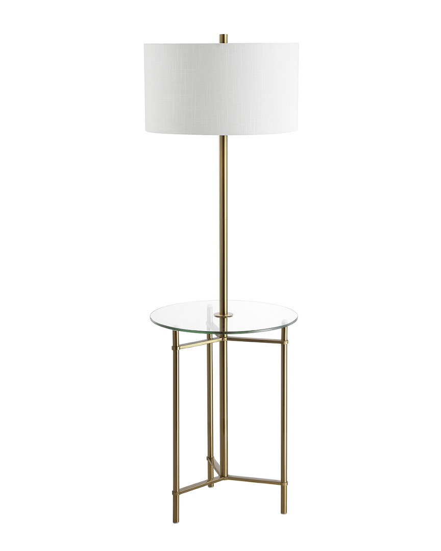 Jonathan Y 59in Charles Brass Side Table & Floor Lamp
