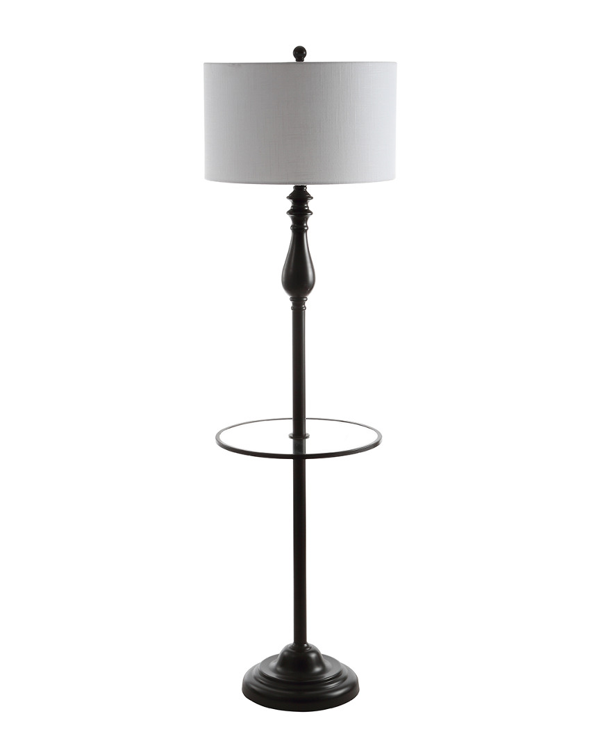 Jonathan Y 60in Laine Bronze Side Table & Floor Lamp