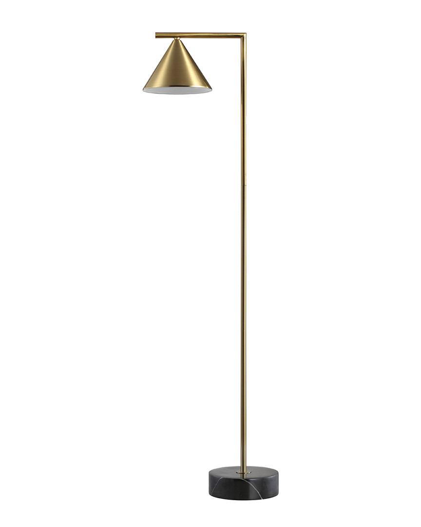Jonathan Y 60et Chelsea Brass & Black Floor Lamp