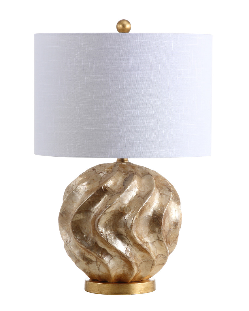 Jonathan Y 24in Versailles Brown & Gold Table Lamp