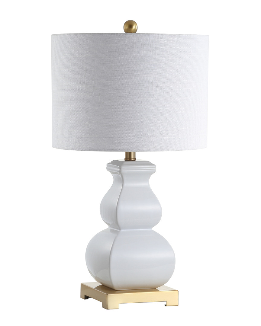 Jonathan Y 25.5in Vienna White & Gold Table Lamp