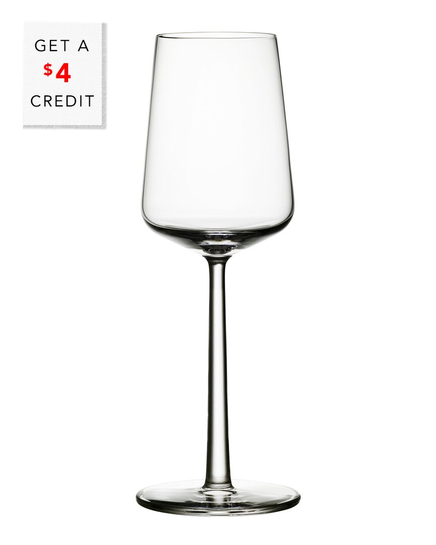 Iittala Essence Set Of Two 11.25oz White Wine Glasses With $4 Credit