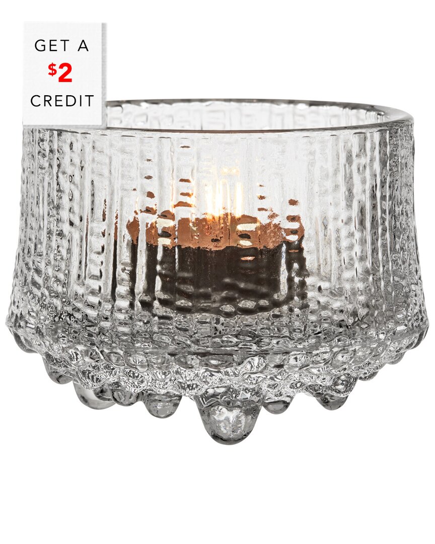 Iittala Ultima 2.5in Thule Clear Tealight Candleholder With $2 Credit
