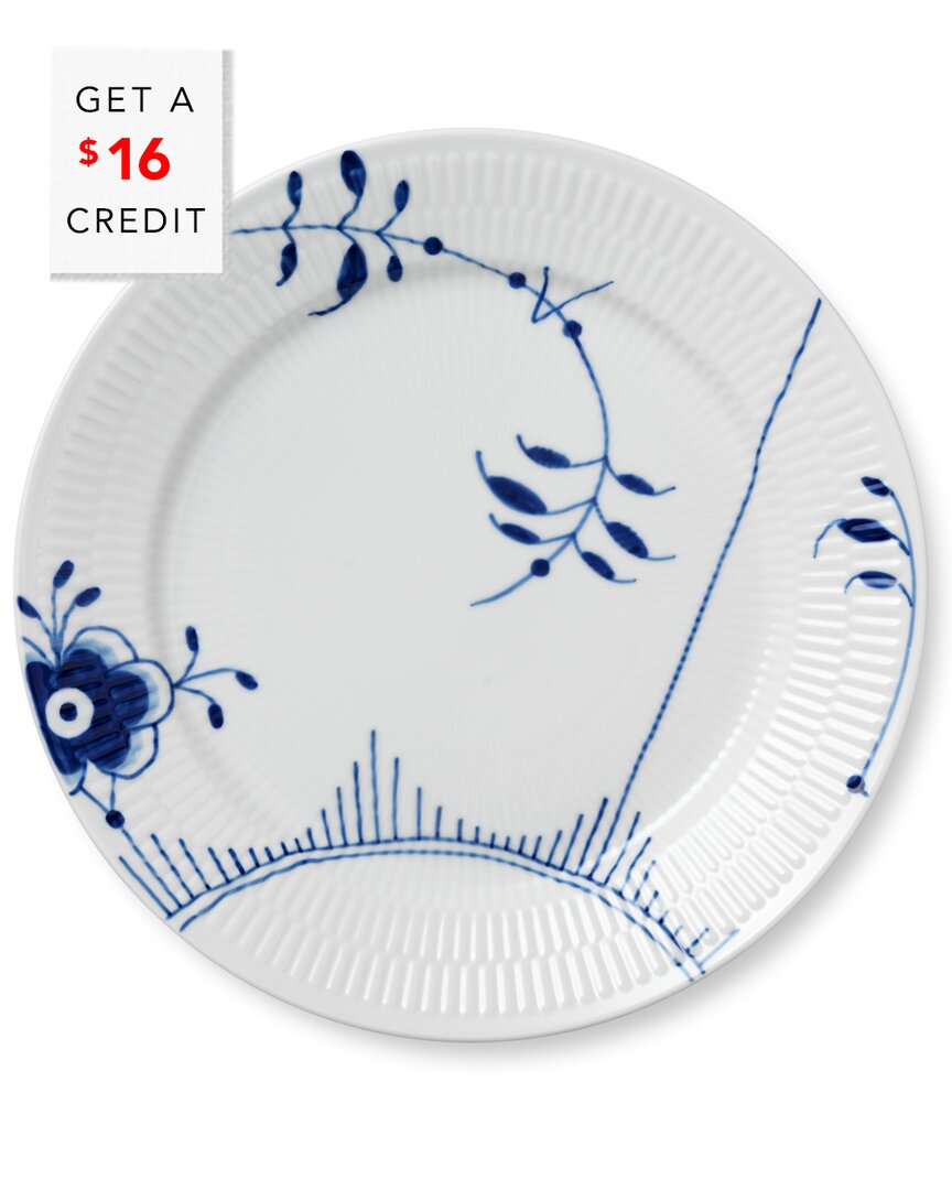 Royal Copenhagen 10.75in Fluted Mega Dinner Plate With $16 Credit