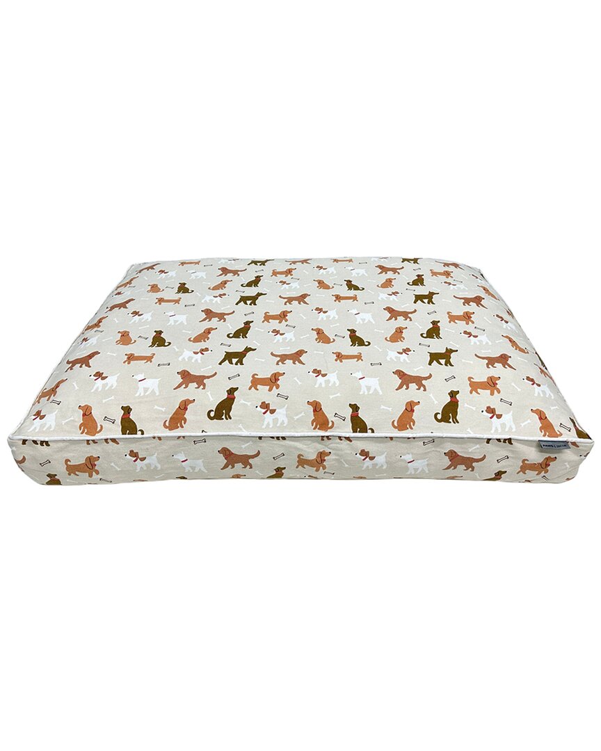 Paws & Decor Orthopedic Dog Bed With Dogs & Bo