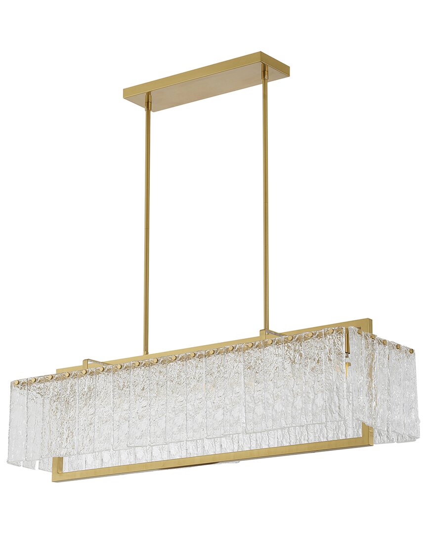 Bethel International 7-light Chandelier With Rippled Glass