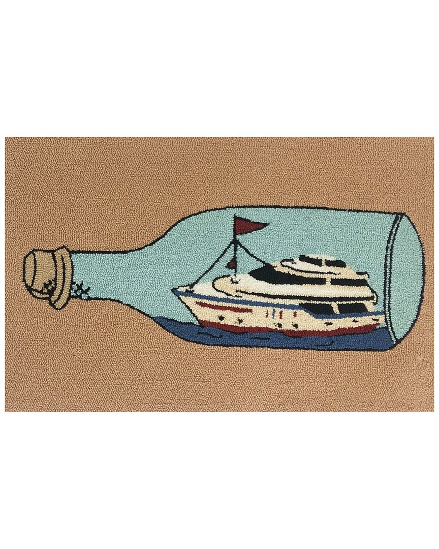 The Rug Market Yacht In A Bottle Indoor/outdoor Doormat In Brown