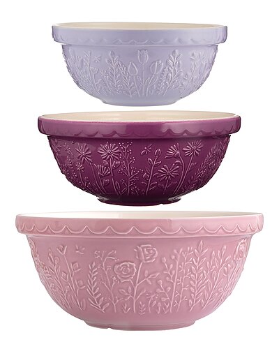 Mason Cash Set of 3 In The Meadow Mixing Bowls