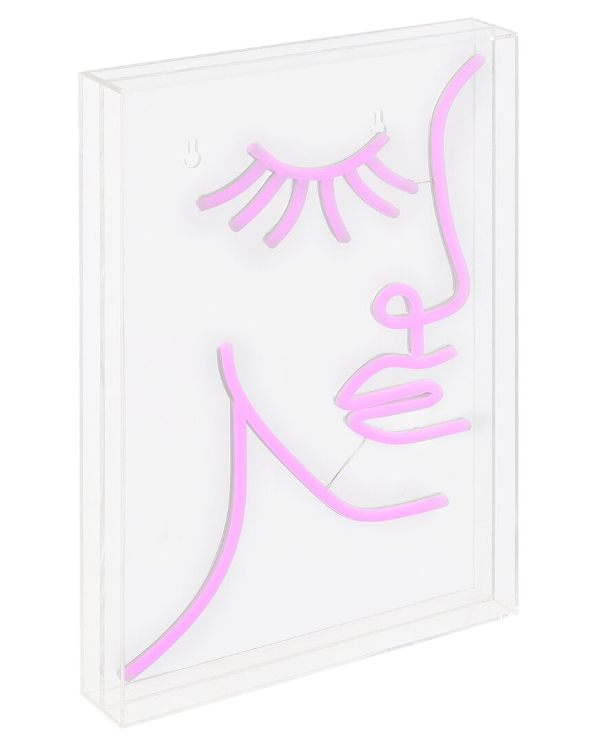 Jonathan Y Half-face Contemporary Glam Acrylic Neon Lighting